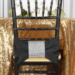 132" Round Sequin Tablecloth - Gold -Event Decoration Sales Shop EDD 132 Round sequin tablecloth Gold 03