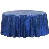 132" Round Sequin Tablecloth - Royal Blue -Event Decoration Sales Shop EDD 132 Round sequin tablecloth Royal Blue 01