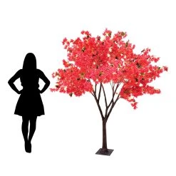 7FT Bougainvillea Tree - Floor Or Centerpiece - 11 Interchangeable Branches - Fuchsia