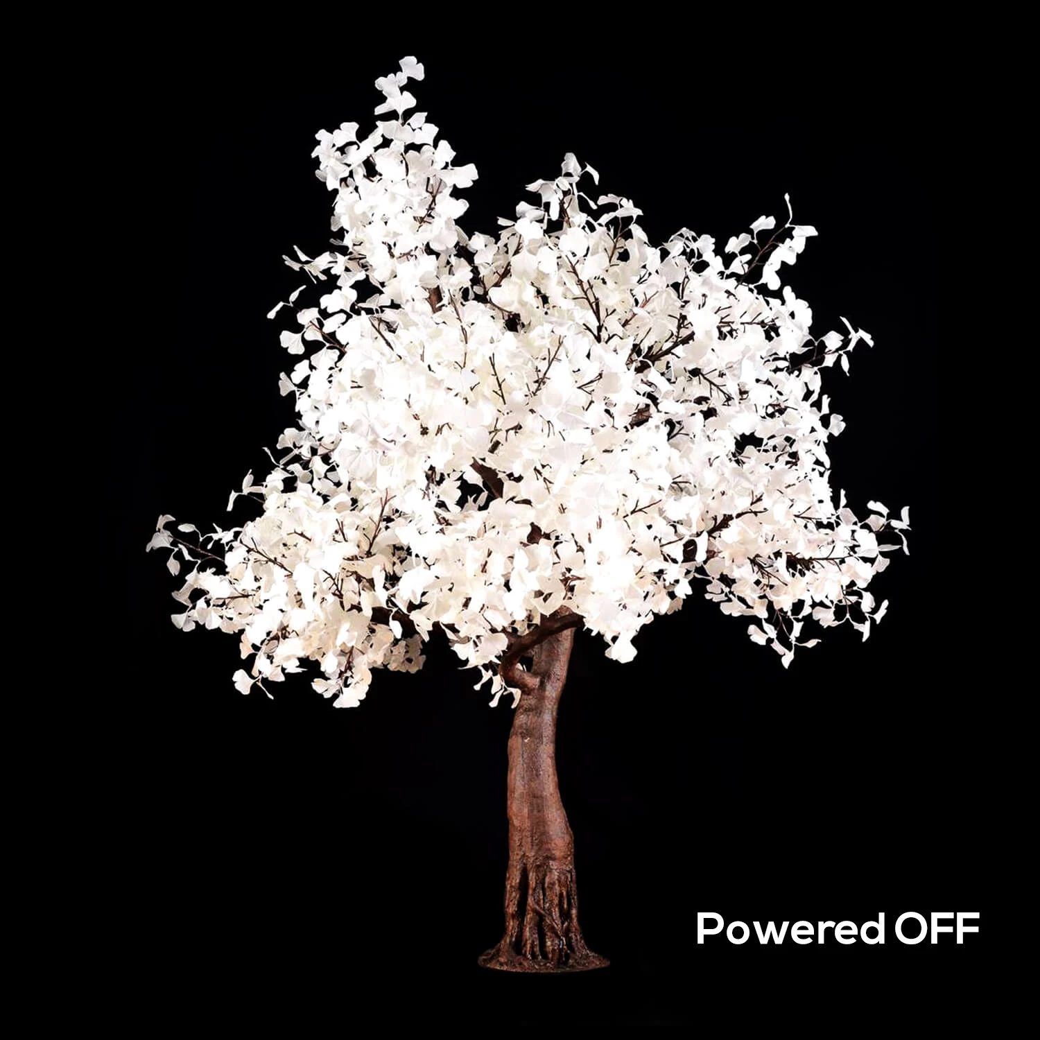 Lighted Ginkgo LED Tree - AC Adapter - 1632 LEDs - Warm White - 9FT Tall 6 Lighted Ginkgo LED Tree - AC Adapter - 1632 LEDs - Warm White - 9FT Tall - Image 4