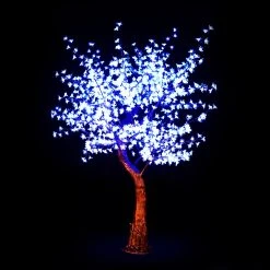 Lighted Cherry Blossom LED Tree - AC Adapter - 1000 LEDs - RGBW W/ Remote & Many Functions! - 8FT Tall -Event Decoration Sales Shop EDD FZYH 2510Q 8ft cherry RGB 02 1