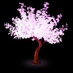 Lighted Grand Centerpiece Or Floor Ginkgo LED Tree - AC Adapter - 700 LEDs - RGBW W/ Remote & Many Functions! - 6.5FT Tall -Event Decoration Sales Shop EDD FZYX 2007Q 6.5 Ginkgo RGB 04