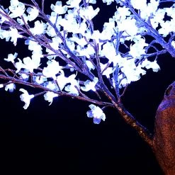 Lighted Grand Centerpiece Or Floor Cherry Blossom LED Tree - AC Adapter - 700 LEDs - RGBW W/ Remote & Many Functions! - 6.5FT Tall 15 Lighted Grand Centerpiece Or Floor Cherry Blossom LED Tree - AC Adapter - 700 LEDs - RGBW W/ Remote & Many Functions! - 6.5FT Tall -Event Decoration Sales Shop EDD Ginko LED Tree 6.5ft 04