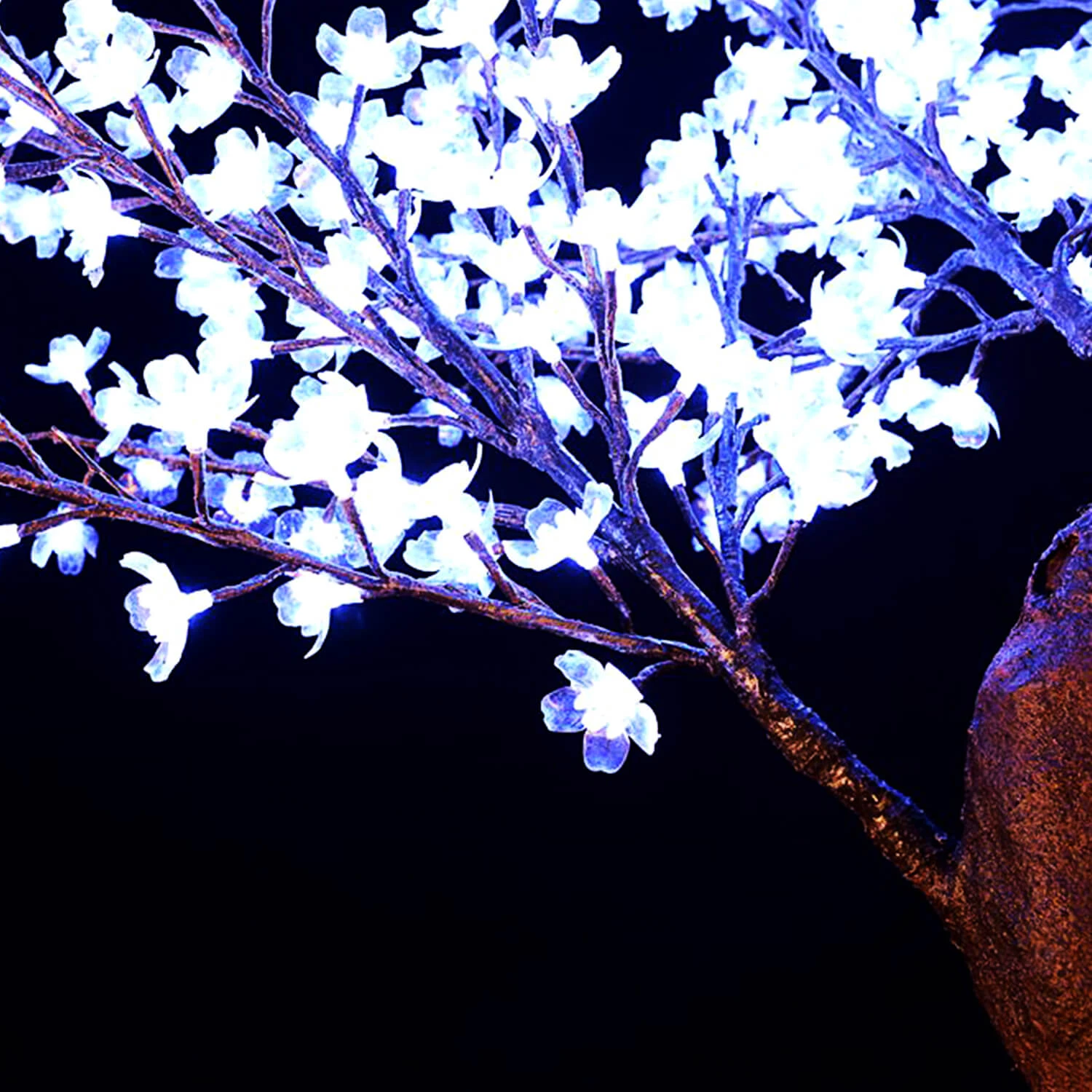 Lighted Grand Centerpiece Or Floor Cherry Blossom LED Tree - AC Adapter - 700 LEDs - RGBW W/ Remote & Many Functions! - 6.5FT Tall 9 Lighted Grand Centerpiece Or Floor Cherry Blossom LED Tree - AC Adapter - 700 LEDs - RGBW W/ Remote & Many Functions! - 6.5FT Tall - Image 7