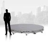 IntelliStage - Lightweight 8' Round Portable Stage - 4ft Platform & Riser Set - Carpet Top -Event Decoration Sales Shop EDD Intellistage Lightweight 8 Round Portable Stage 4ft Platform Riser Set 1 1