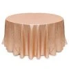 Nude Round Sequin Tablecloth By Eastern Mills - 126" Round -Event Decoration Sales Shop EDD JA01 120 NUDE 1 5