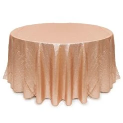 Nude Round Sequin Tablecloth By Eastern Mills - 126" Round