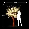 Lighted Cherry Blossom LED Tree - AC Adapter - 960 LEDs - Warm White- 8FT Tall 2 Lighted Cherry Blossom LED Tree - AC Adapter - 960 LEDs - Warm White- 8FT Tall -Event Decoration Sales Shop EDD PR FZYH 2510Q Compare