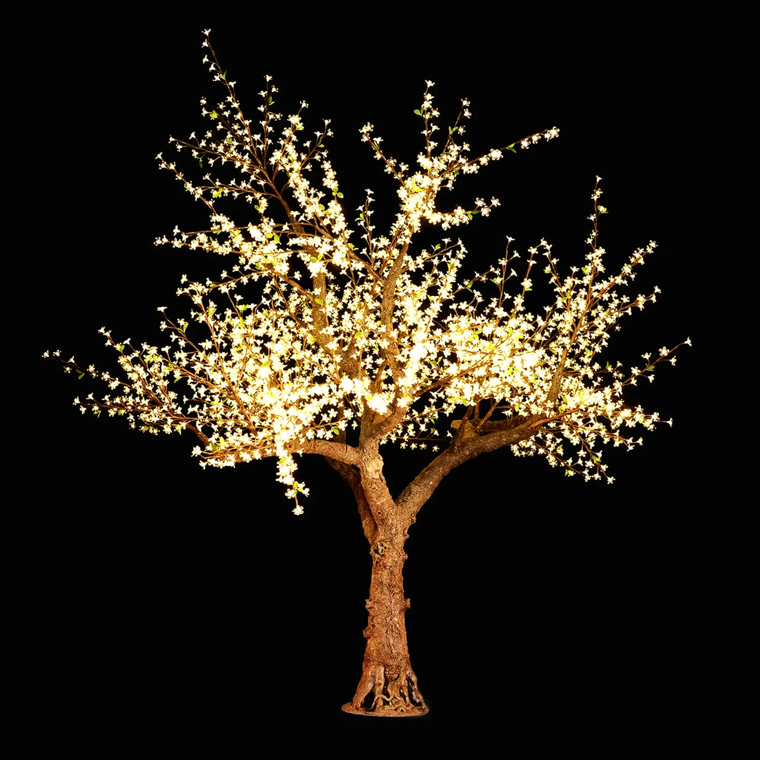 Lighted Cherry Blossom LED Tree - AC Adapter - 2400 LEDs - RGBW W/ Remote & Many Functions! - 10FT Tall 5 Lighted Cherry Blossom LED Tree - AC Adapter - 2400 LEDs - RGBW W/ Remote & Many Functions! - 10FT Tall - Image 3