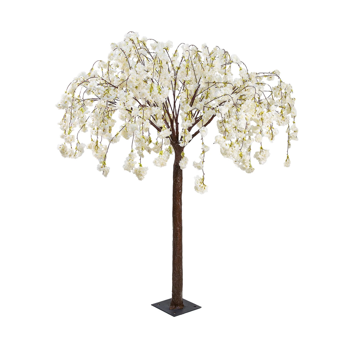 6FT Tall Drooping Cherry Bloom Tabletop Centerpieces Tree - 9 Interchangeable Branches - White 3 6FT Tall Drooping Cherry Bloom Tabletop Centerpieces Tree - 9 Interchangeable Branches - White