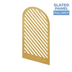 Large Full Arch Slatted Chiara Wall Panel - (Pick 3!) - Select Your Size! -Event Decoration Sales Shop EDD Slatted Panel Full Arch 02