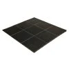 Slate Black Snaplock Dance Floor Set - Easy Assembly, Portable With Edging & Transport Cart! - 12" X 12" Tiles -Event Decoration Sales Shop EDD Snaplock Slate Black 12x12 1
