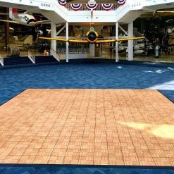 Oak Snaplock Dance Floor Set - Easy Assembly, Portable With Edging & Transport Cart! - 12" X 12" Tiles 13 Oak Snaplock Dance Floor Set - Easy Assembly, Portable With Edging & Transport Cart! - 12" X 12" Tiles -Event Decoration Sales Shop EDD Snaplock Slate Oak 12x12 04
