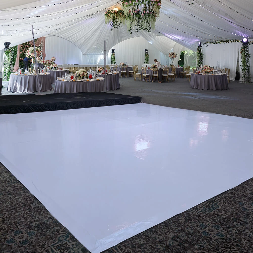 Premium Vinyl Dance Floor Wrap Custom Size - White 6 Premium Vinyl Dance Floor Wrap Custom Size - White - Image 4
