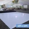 Premium Vinyl Dance Floor Wrap - White - 12ft X 12ft -Event Decoration Sales Shop EDD Solid Color Wraps 12ft