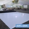 Premium Vinyl Dance Floor Wrap - White - 20ft X 20ft -Event Decoration Sales Shop EDD Solid Color Wraps 20ft
