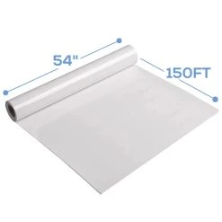 Premium Vinyl Dance Floor Wrap Roll (4.5ft X 164ft) - White -Event Decoration Sales Shop EDD Solid Color Wraps Roll Dims 150Ft