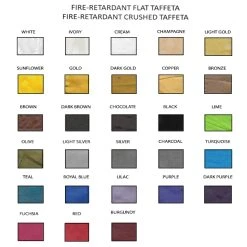 Single Piece - Red Crushed Taffeta Prefabricated Ceiling Drape Panel - Choose Length And Drop! 9 Single Piece - Red Crushed Taffeta Prefabricated Ceiling Drape Panel - Choose Length And Drop! -Event Decoration Sales Shop FR TaffetaFabric SwatchColors 1 83