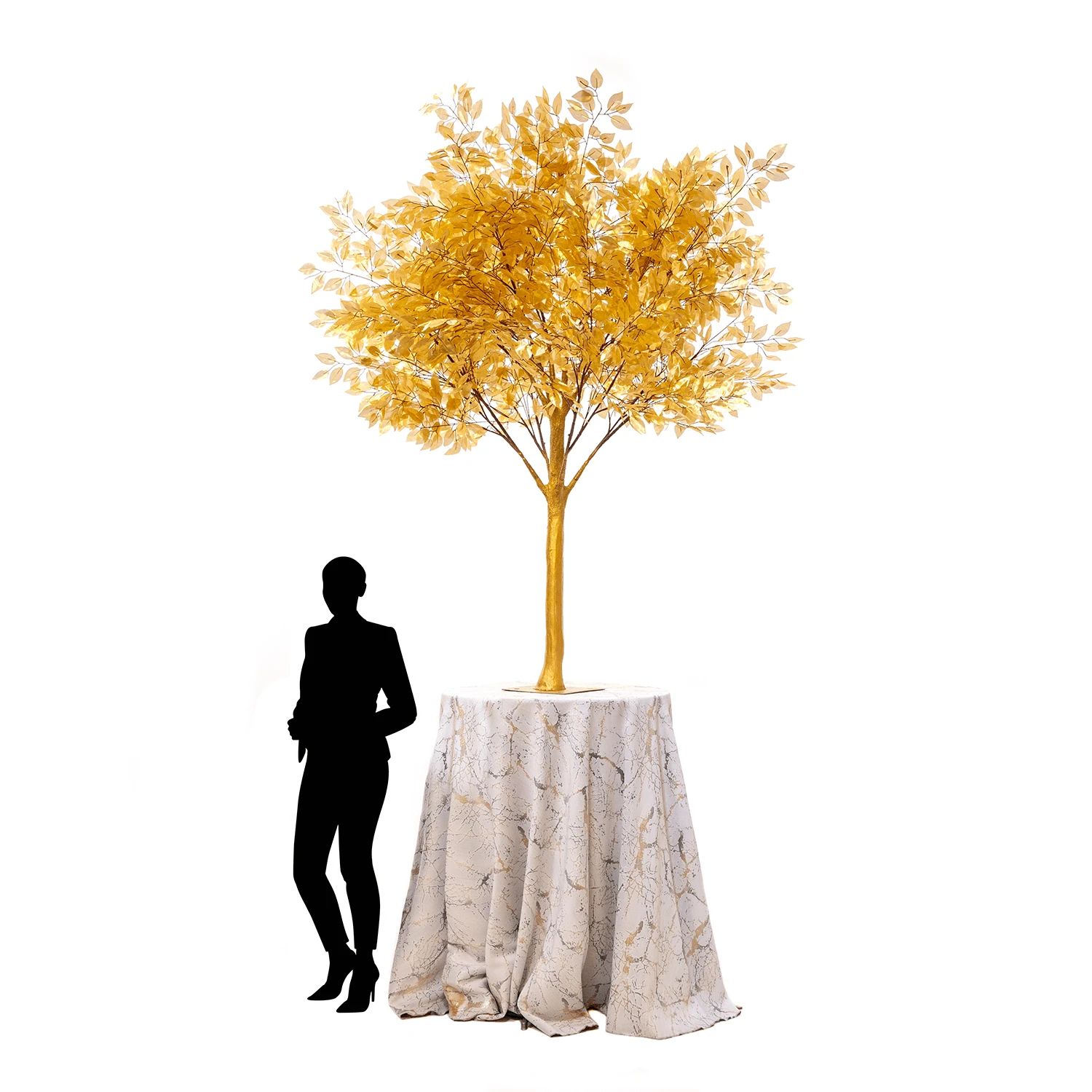 6.5FT Tall Gold Tree - Grand Centerpiece Or Floor Tree - 10 Interchangeable Branches 5 6.5FT Tall Gold Tree - Grand Centerpiece Or Floor Tree - 10 Interchangeable Branches - Image 3