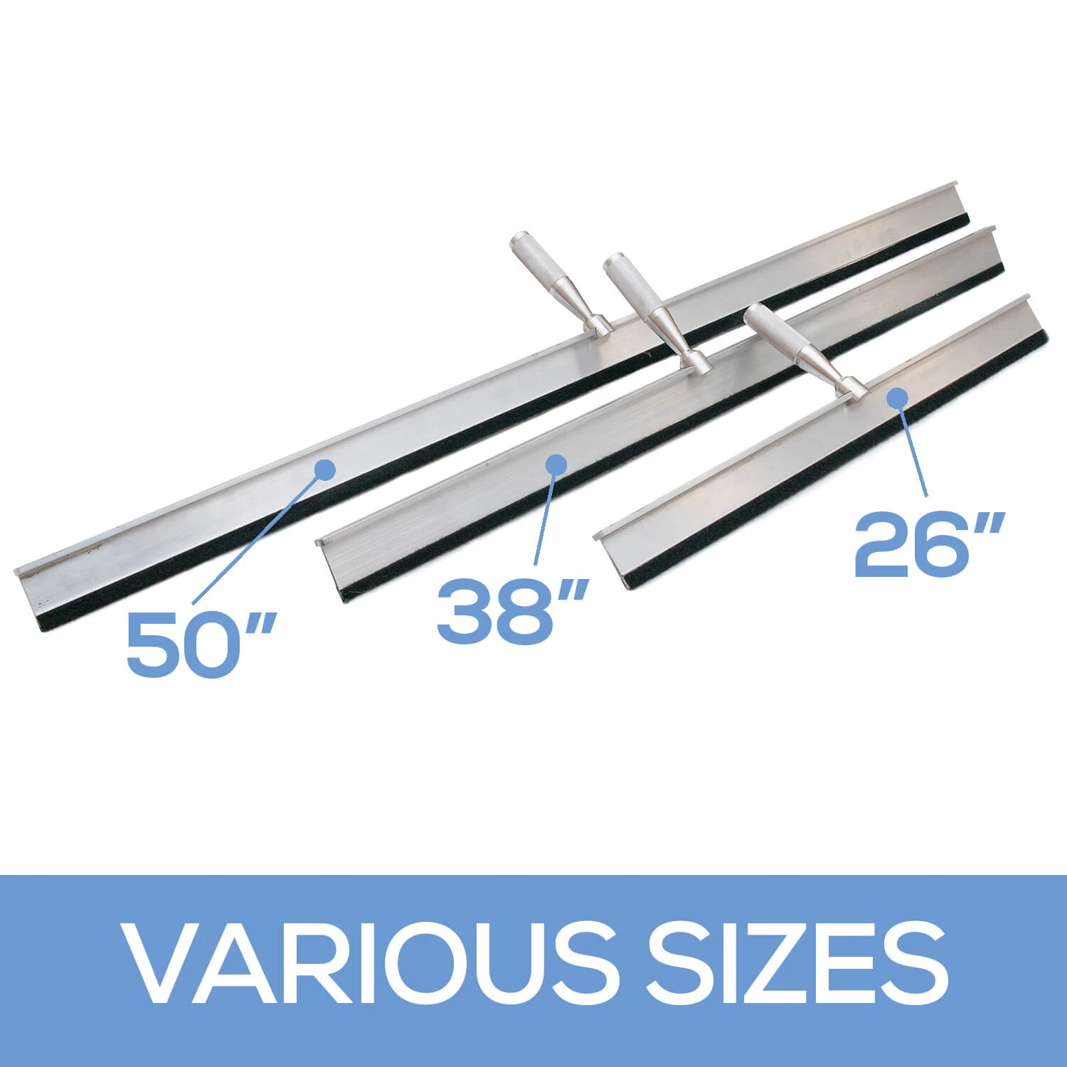 Dance Floor Wrap Pro Aluminum Felt Applicator Squeegee - 50" 6 Dance Floor Wrap Pro Aluminum Felt Applicator Squeegee - 50" - Image 4