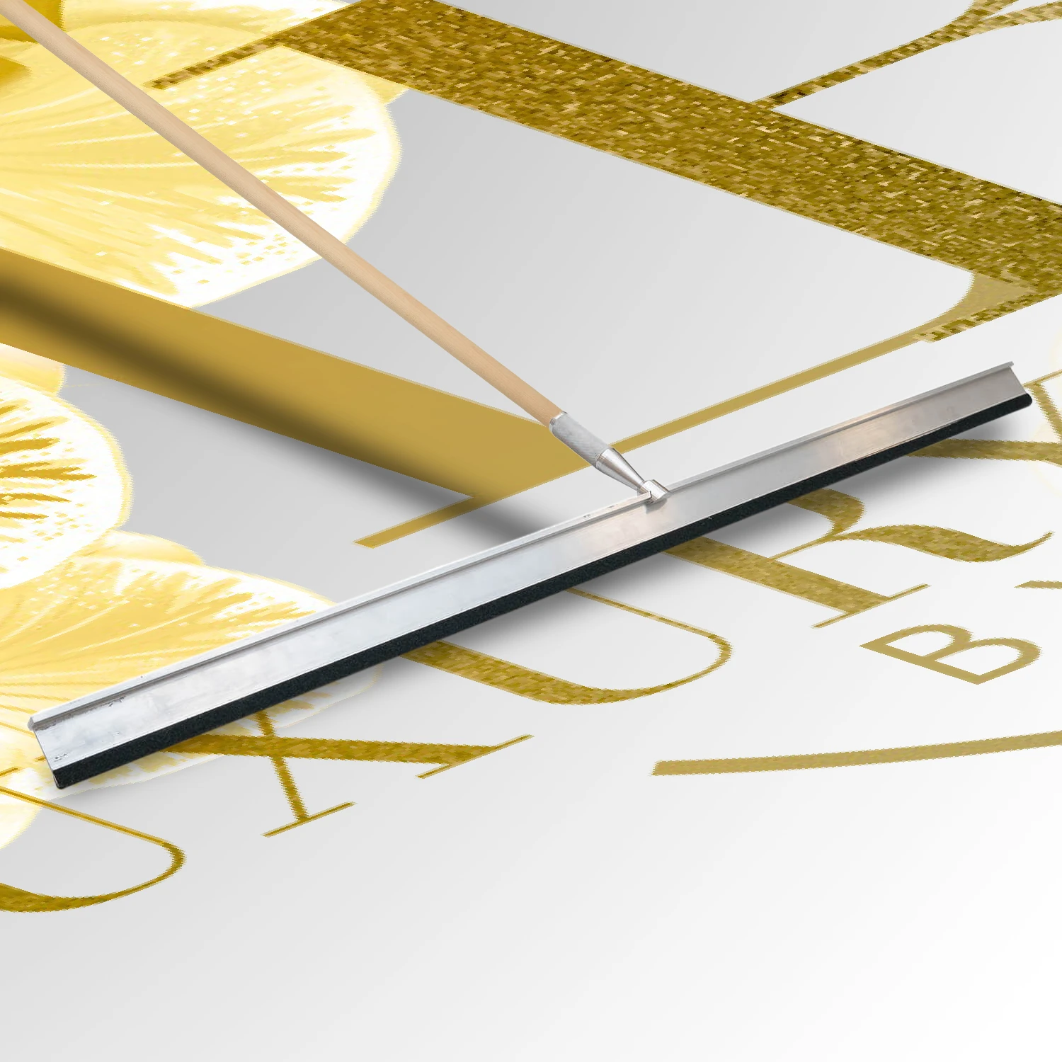 Dance Floor Wrap Pro Aluminum Felt Applicator Squeegee - 50" 3 Dance Floor Wrap Pro Aluminum Felt Applicator Squeegee - 50"