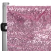 Pink Sequin Backdrop Curtain W/ 4" Rod Pocket By Eastern Mills - 12ft Long X 4.5ft Wide -Event Decoration Sales Shop Glitz Sequin Drape Backdrop Panel Pink 3