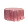 Dusty Rose Round Sequin Tablecloth By Eastern Mills - 126" Round