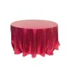 Fuchsia Round Sequin Tablecloth By Eastern Mills - 126" Round