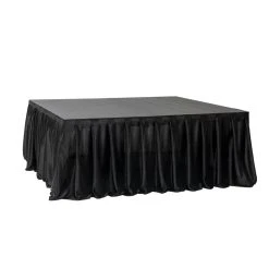 MyStage - Black Velcro Skirting For Portable Stage - 16ft
