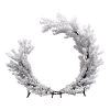 White Hydrangea Floral Partial Round Wedding Ceremony Arch - 8 Feet Tall 1 White Hydrangea Floral Partial Round Wedding Ceremony Arch - 8 Feet Tall -Event Decoration Sales Shop PFO 25 0745WH 1