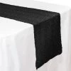 Economy Sequin Table Runner 12" X 108" - 6 Pieces - Black 1 Economy Sequin Table Runner 12" X 108" - 6 Pieces - Black -Event Decoration Sales Shop PFO 38 0041BK 1