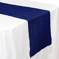 Economy Sequin Table Runner 12" X 108" - 6 Pieces - Royal Blue