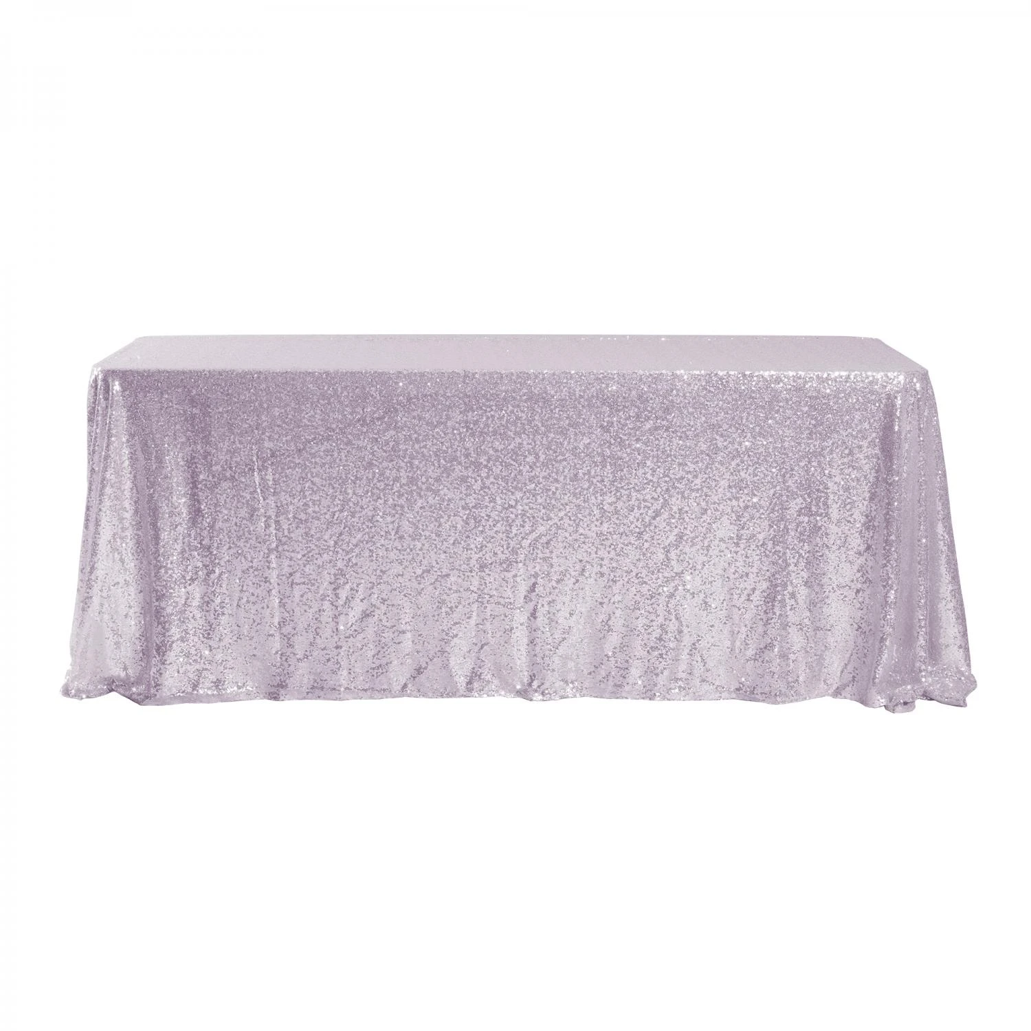 Economy Rectangle Sequin Table Cover 60" X 102" - White Iridescent 3 Economy Rectangle Sequin Table Cover 60" X 102" - White Iridescent