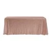 Economy Rectangle Sequin Table Cover 90" X 156" - Blush