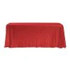 Economy Rectangle Sequin Table Cover 90" X 156" - Red -Event Decoration Sales Shop PFO 38 0044RD 1