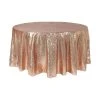 Economy Round Sequin Table Cover 108" - Blush -Event Decoration Sales Shop PFO 38 0045BH 1