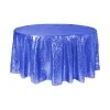 Economy Round Sequin Table Cover 108" - Royal Blue -Event Decoration Sales Shop PFO 38 0045RB 1
