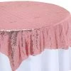 Economy Sequin Overlay 72" X 72" - Blush 2 Economy Sequin Overlay 72" X 72" - Blush -Event Decoration Sales Shop PFO 38 0047BH 1