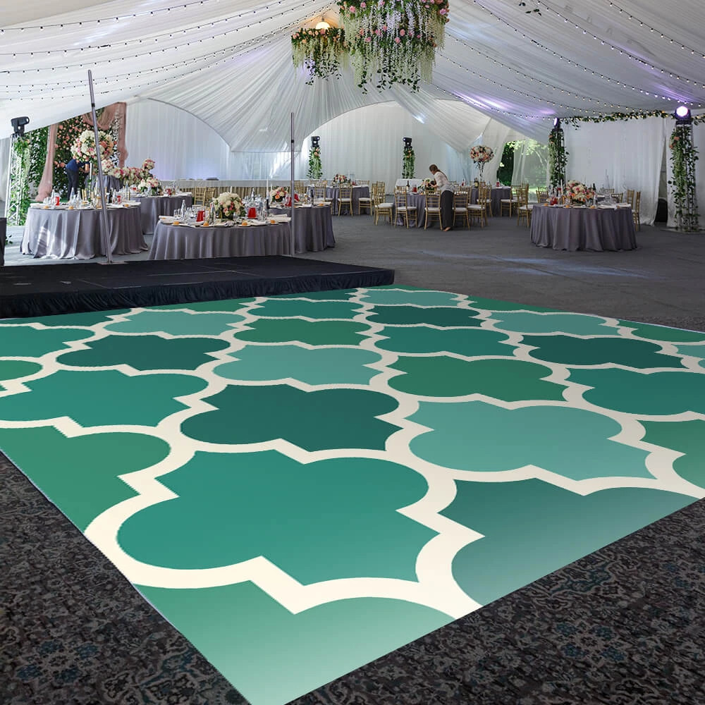 Premium Vinyl Dance Floor Wrap Custom Size - Eclectic Evergreen 3 Premium Vinyl Dance Floor Wrap Custom Size - Eclectic Evergreen