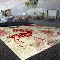 Premium Vinyl Dance Floor Wrap Custom Size - Christmas Day A Retro Xmas