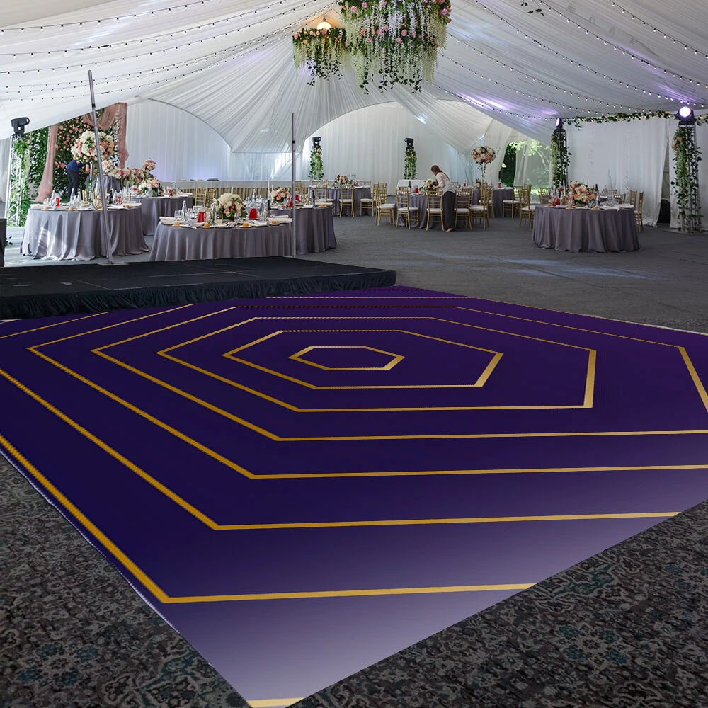 Premium Vinyl Dance Floor Wrap Custom Size - Geometric Dome 3 Premium Vinyl Dance Floor Wrap Custom Size - Geometric Dome
