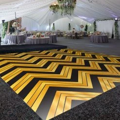 Premium Vinyl Dance Floor Wrap Custom Size - Geometric Klassic