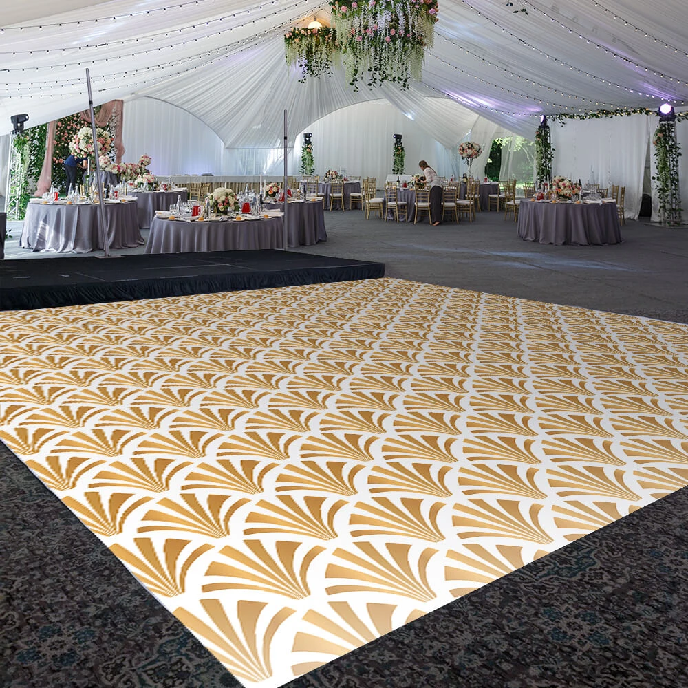 Premium Vinyl Dance Floor Wrap Custom Size - Geometric Shelleg 3 Premium Vinyl Dance Floor Wrap Custom Size - Geometric Shelleg