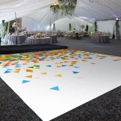 Premium Vinyl Dance Floor Wrap Custom Size - Geometric Fruit & Loom