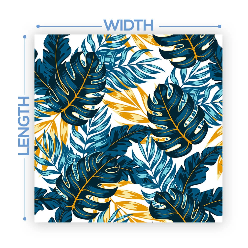 Premium Vinyl Dance Floor Wrap Custom Size - Tropical Indigo 4 Premium Vinyl Dance Floor Wrap Custom Size - Tropical Indigo - Image 2