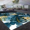 Premium Vinyl Dance Floor Wrap Custom Size - Tropical Indigo -Event Decoration Sales Shop PRT FLR 1655656507
