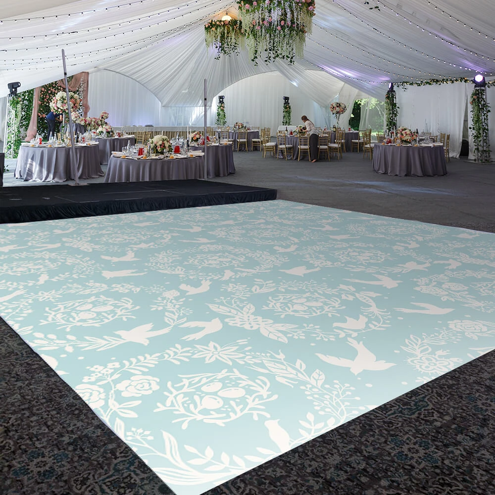Premium Vinyl Dance Floor Wrap Custom Size - Easter Day Spring Doves 3 Premium Vinyl Dance Floor Wrap Custom Size - Easter Day Spring Doves