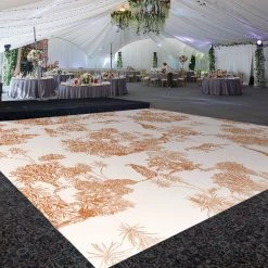 Premium Vinyl Dance Floor Wrap Custom Size - Children's Birthday Safari Wildlife