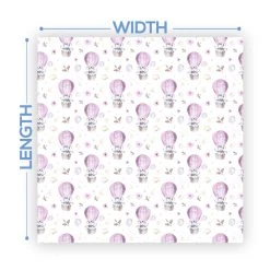 Premium Vinyl Dance Floor Wrap Custom Size - Girls Birthday Hot Balloons -Event Decoration Sales Shop PRT FLR 1786602635 02