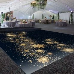 Premium Vinyl Dance Floor Wrap Custom Size - New Year's Day Star Struck